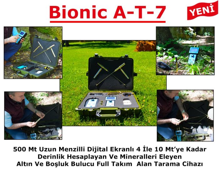 alan tarama dedektoru goruntulu alan tarama cihazi ekranli altin ayrimli define cihazi bionic a t 7